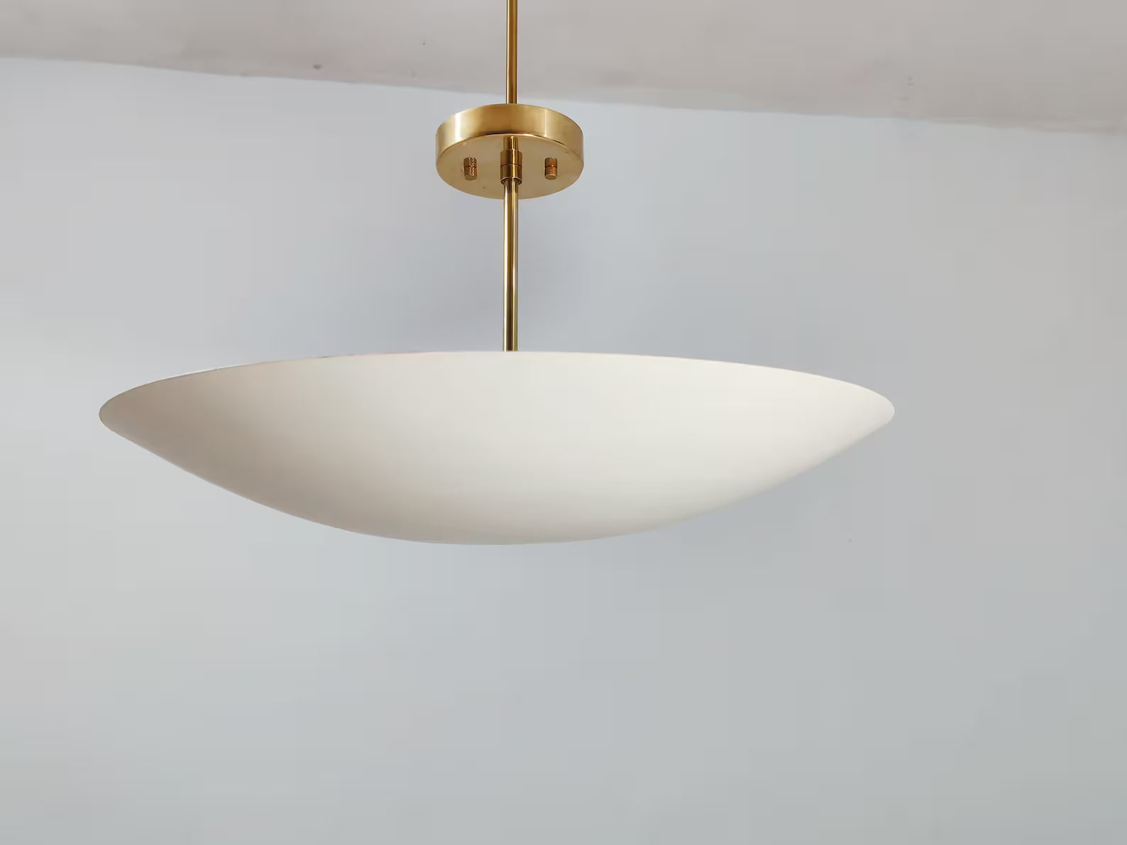 1950's Mid Century Elegant Ceiling Flush mount Light | Pendant Mid Century Modern Brass Disk Sputnik Chandelier light Fixture