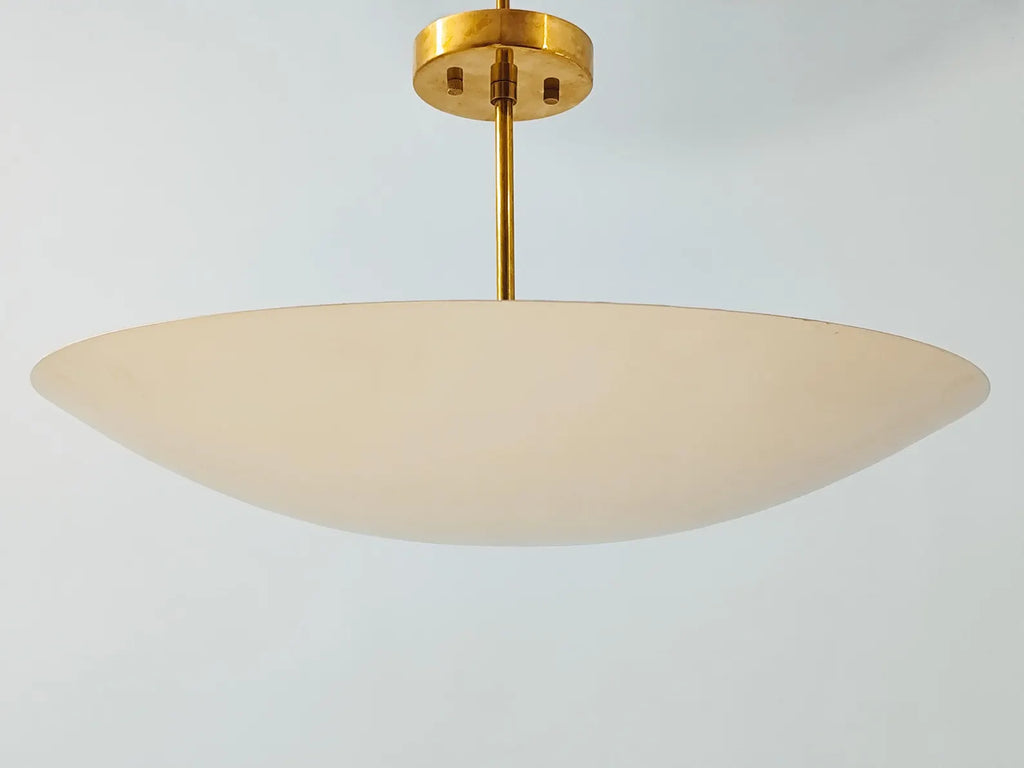 1950's Mid Century Elegant Ceiling Flush mount Light | Pendant Mid Century Modern Brass Disk Sputnik Chandelier light Fixture