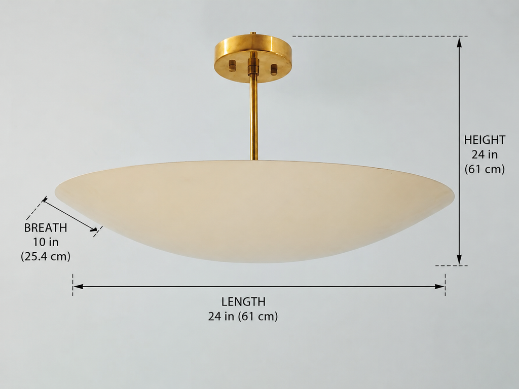 1950's Mid Century Elegant Ceiling Flush mount Light | Pendant Mid Century Modern Brass Disk Sputnik Chandelier light Fixture