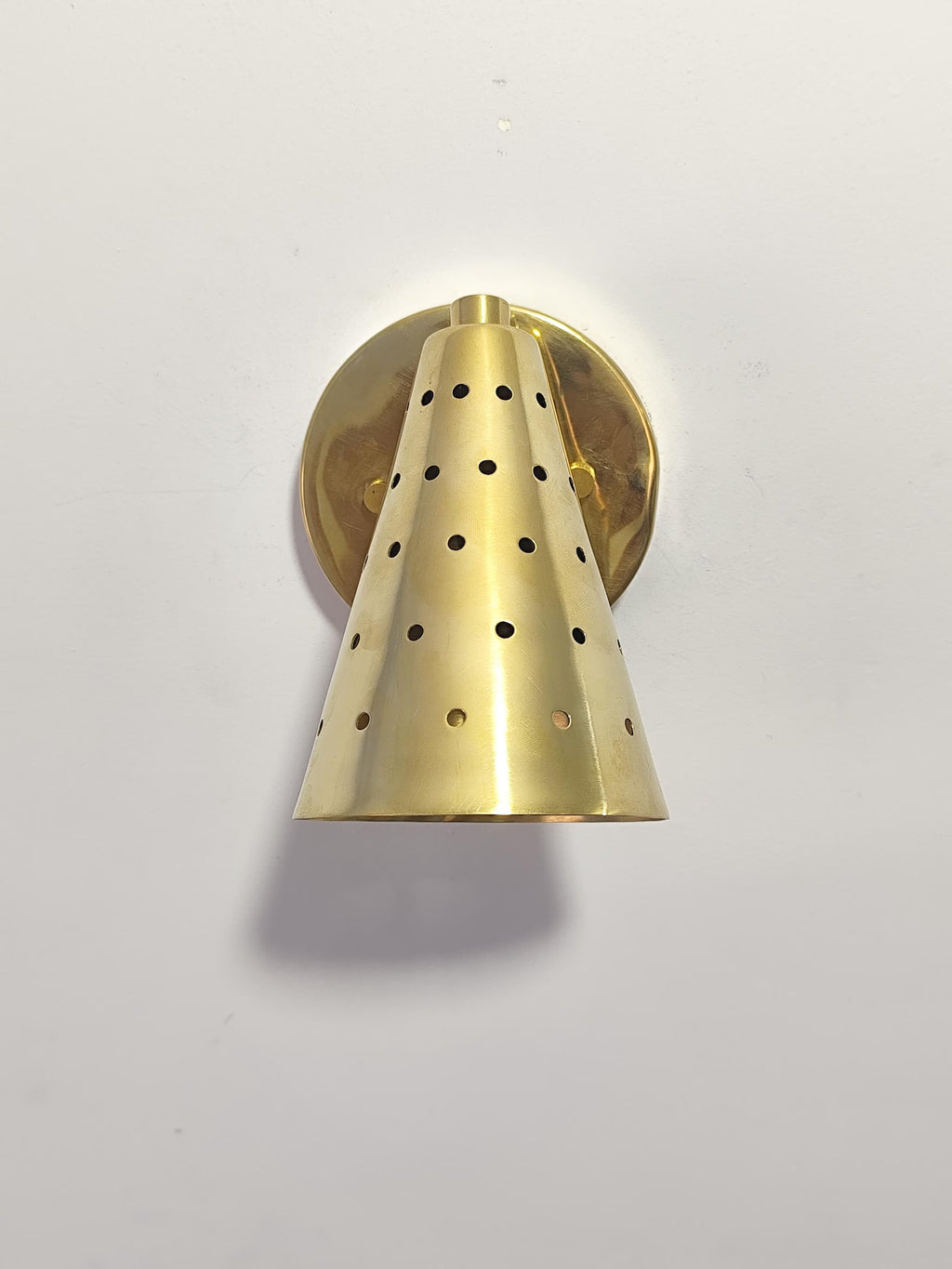 Mid Century Modern Cone Wall Sconce,Modern Brass Light Fixture, Adjustable Wall Light, Kitchen Wall Mount Fixture