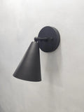 1950's Mid Century 1 Light brass Wall Sconce Light | Wall Sconces Lamp | Modern Brass Italian Wall Scone | Cone Wall Sconce Light