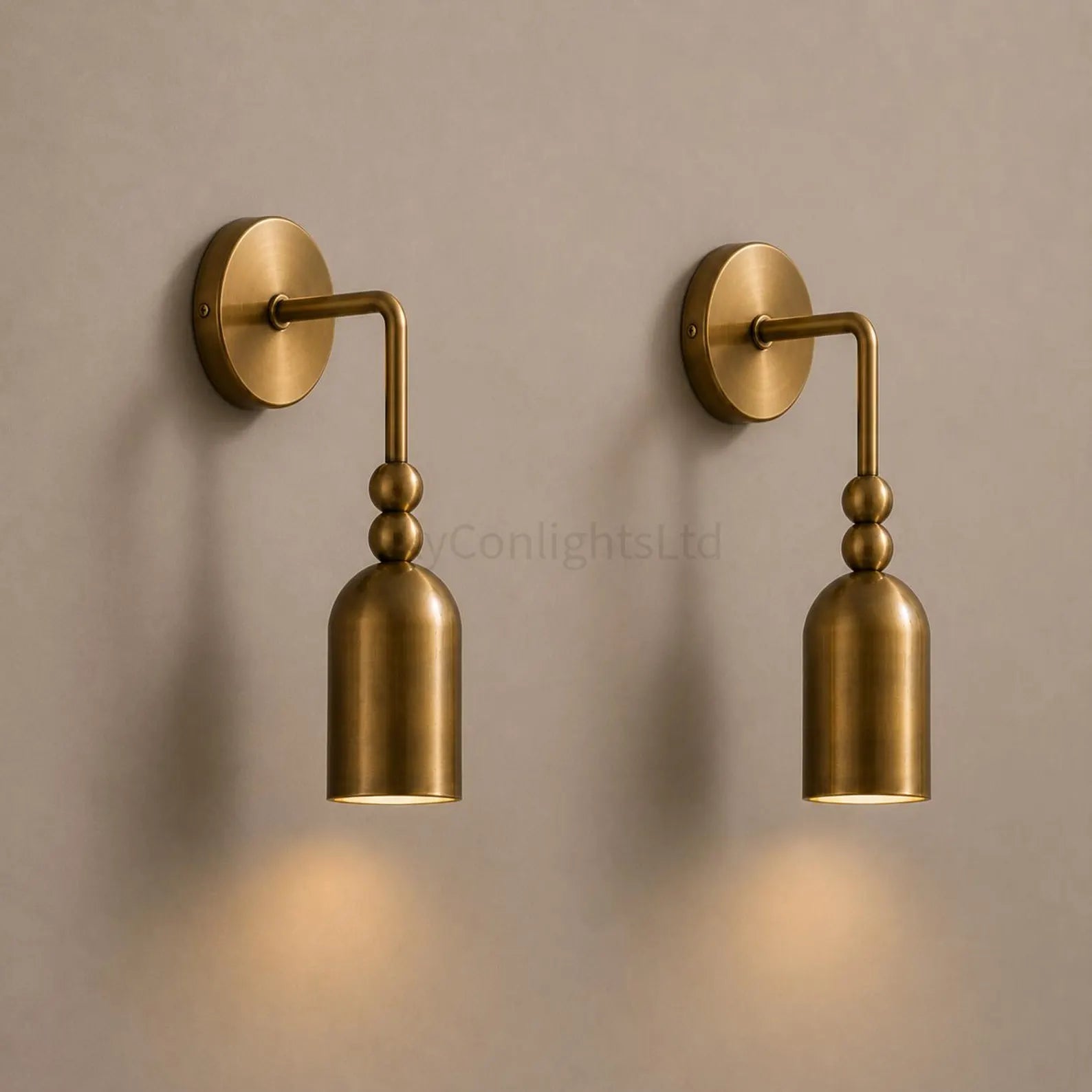 Mid Century Modern Brass Wall Sconce, Vintage Brass Reading Light, Minimalist Wall Lamp, Handmade Lighting Fixture, Luxury Room Wall Light