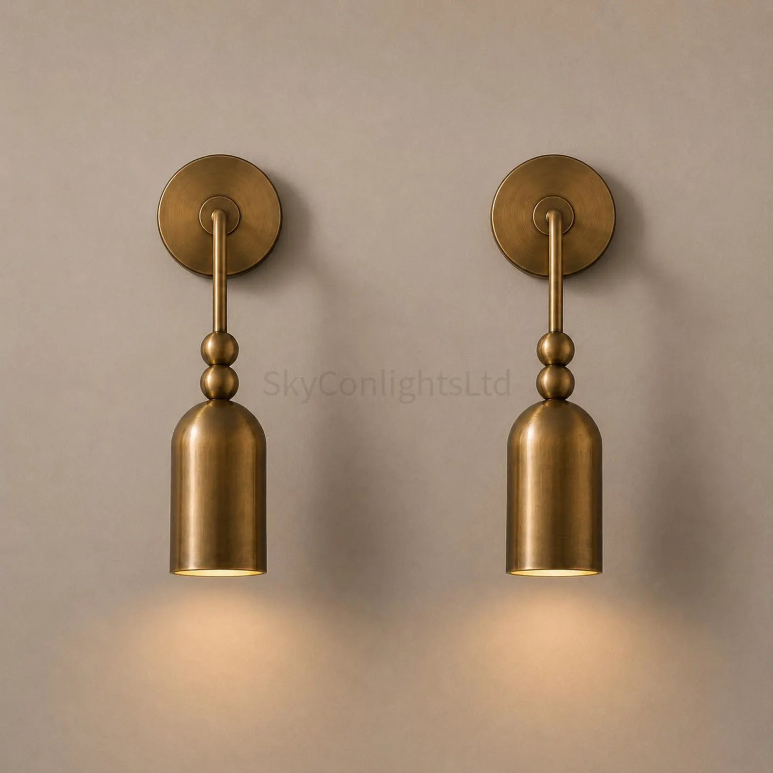 Mid Century Modern Brass Wall Sconce, Vintage Brass Reading Light, Minimalist Wall Lamp, Handmade Lighting Fixture, Luxury Room Wall Light