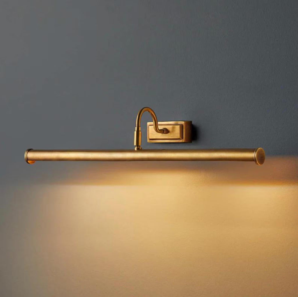Mid Century Brass Picture Light Wall Sconce Lighting Vintage Style Wall Fixture Modern Italian Flush Mount Lamp Best Christmas Gift