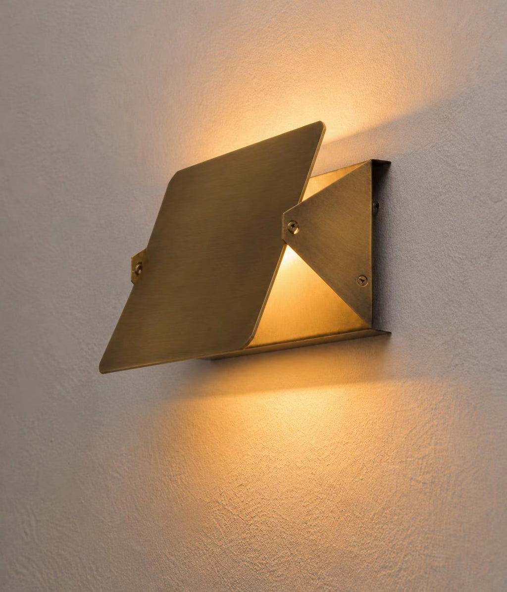 Mid Century Charlotte Wall Light Solid Brass Sconce Light with Rotating Face, Based on a 1960s French Classic