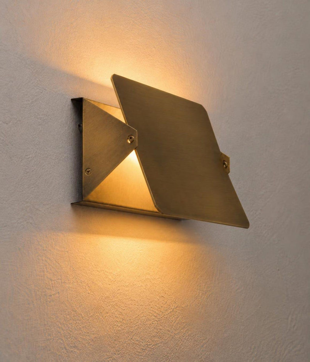 Mid Century Charlotte Wall Light Solid Brass Sconce Light with Rotating Face, Based on a 1960s French Classic