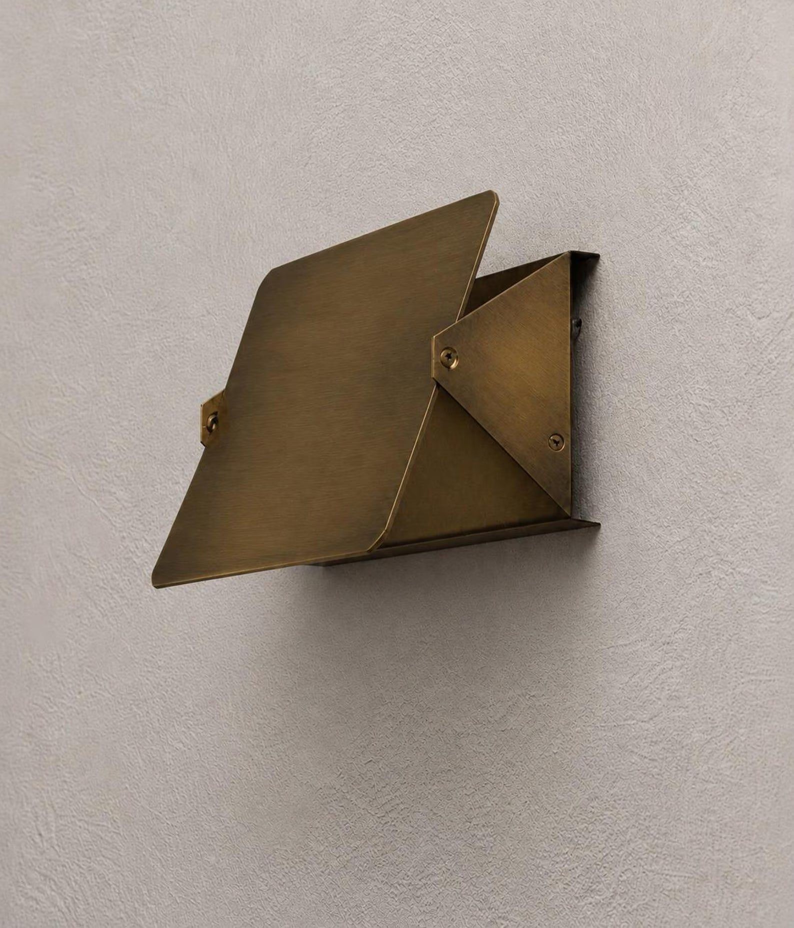 Mid Century Charlotte Wall Light Solid Brass Sconce Light with Rotating Face, Based on a 1960s French Classic