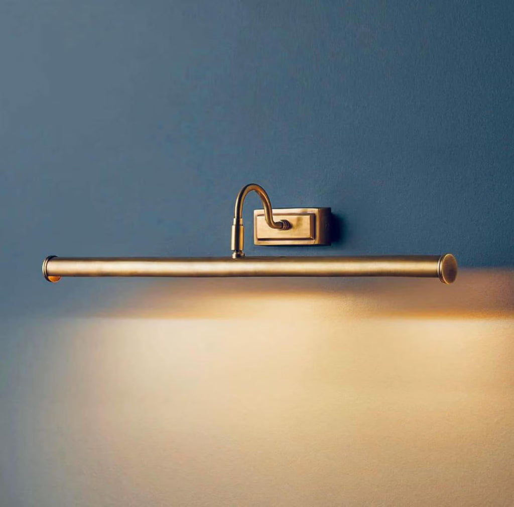 Mid Century Brass Picture Light Wall Sconce Lighting Vintage Style Wall Fixture Modern Italian Flush Mount Lamp Best Christmas Gift